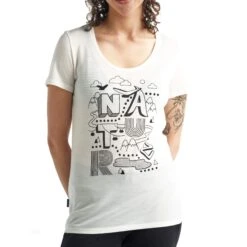 Icebreaker W TECH LITE SS SCOOP NATURE Damen - T-Shirt -Outdoor Bekleidung Geschäft 5637958104 d w tech lite ss scoop nature icebreaker 24