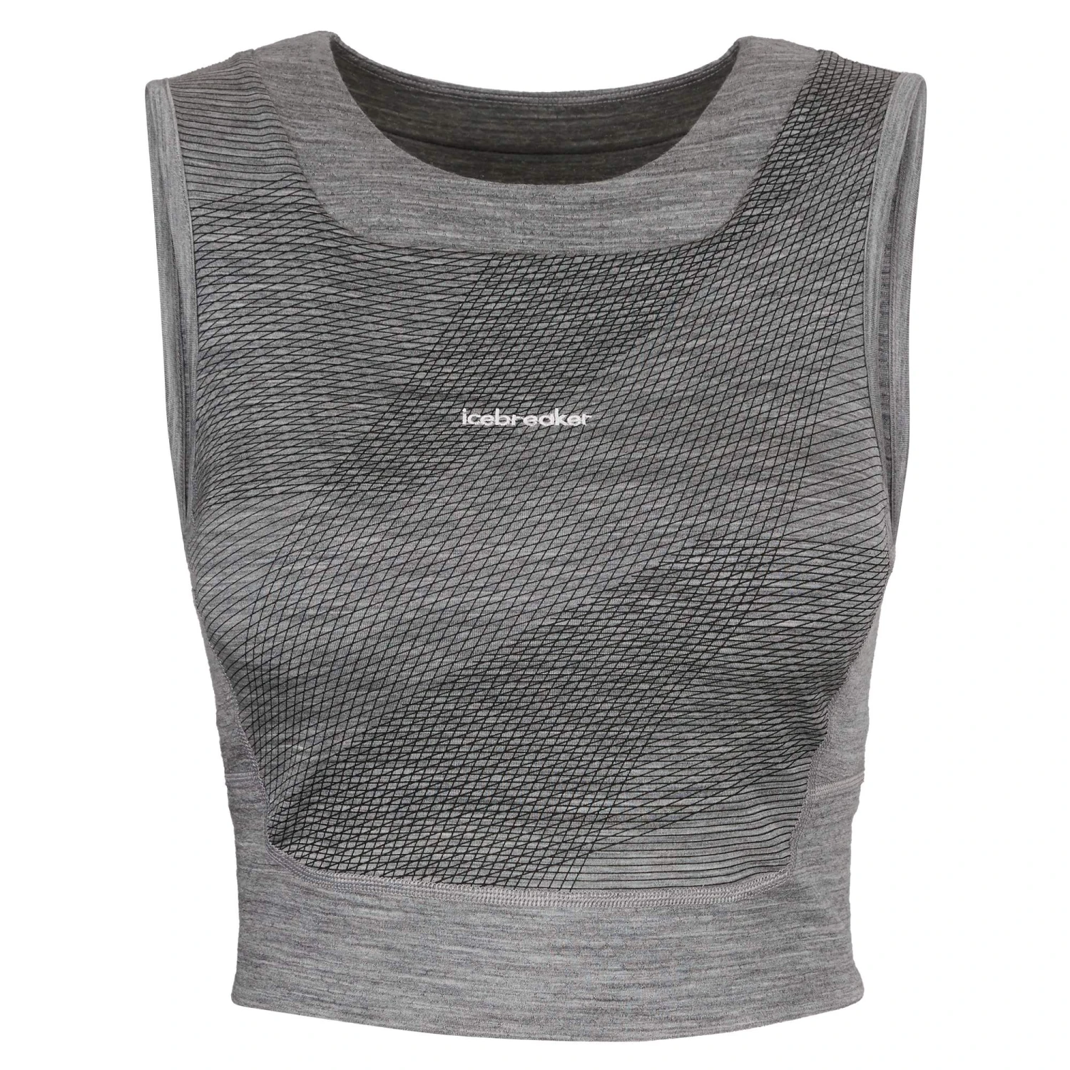 Icebreaker WOMEN ZONEKNIT CROPPED BRA-TANK GEODETIC Damen - Sport BH 2 Icebreaker WOMEN ZONEKNIT CROPPED BRA-TANK GEODETIC Damen - Sport BH
