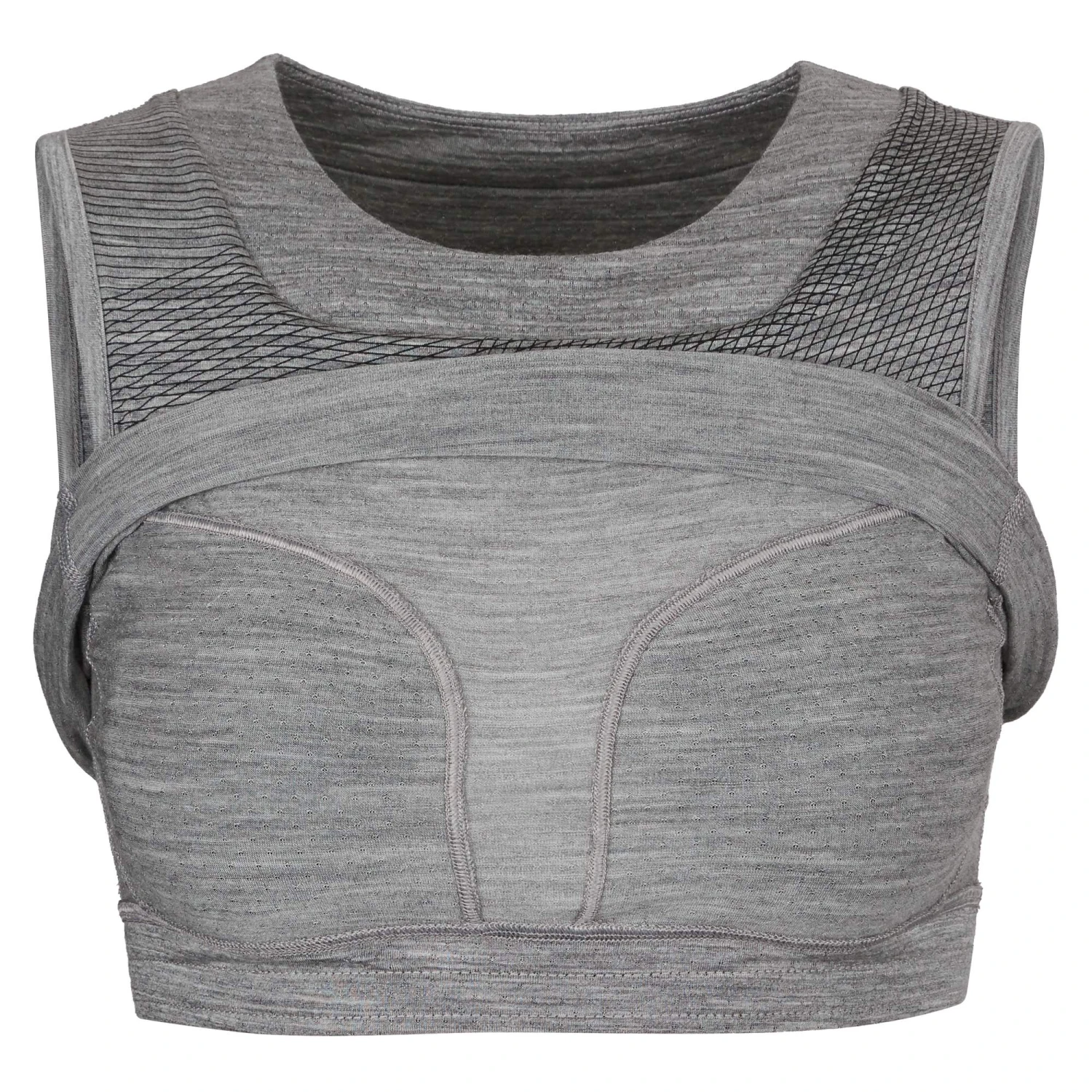 Icebreaker WOMEN ZONEKNIT CROPPED BRA-TANK GEODETIC Damen - Sport BH 4 Icebreaker WOMEN ZONEKNIT CROPPED BRA-TANK GEODETIC Damen - Sport BH – Bild 3
